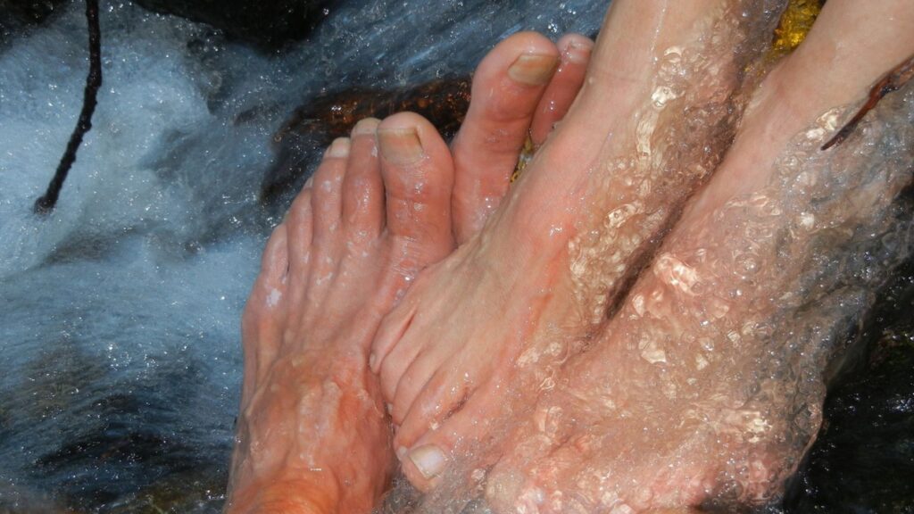 alternative uses of beer: footbath